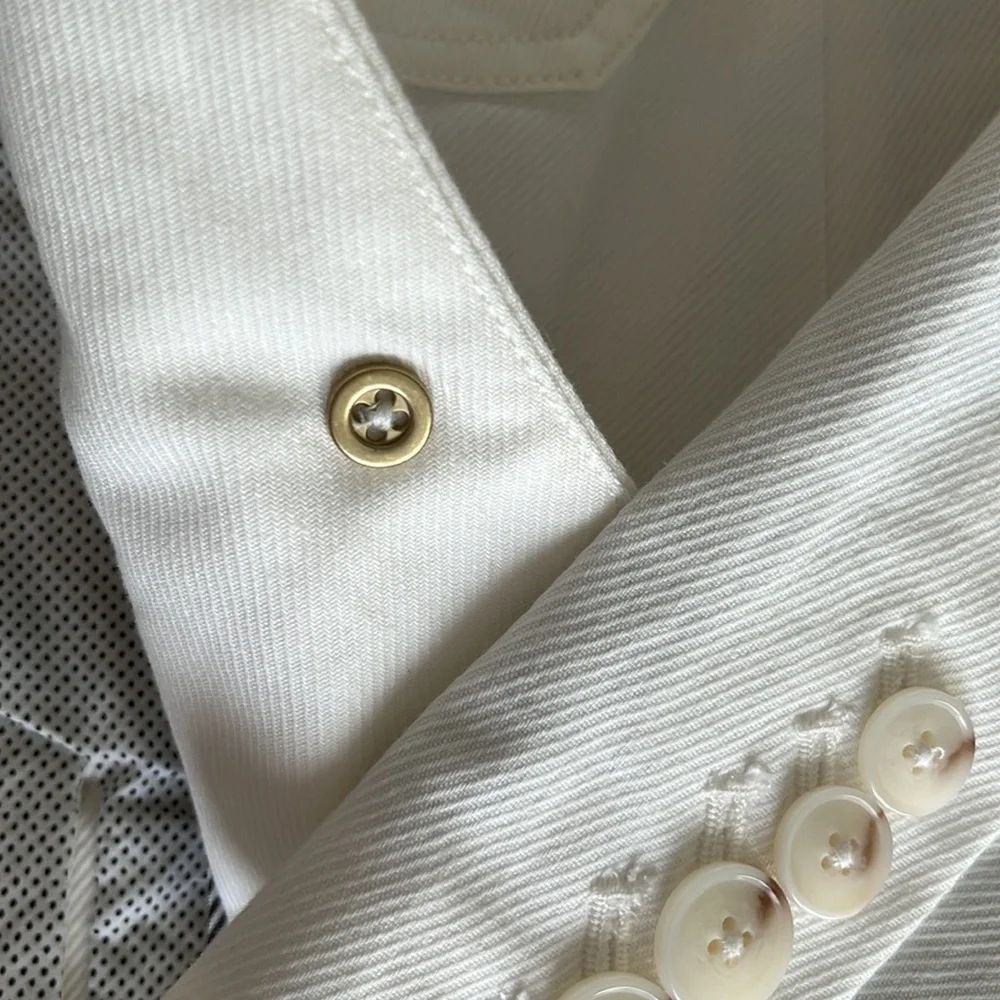Anthropologie Jacket Fully Lined White Size 2 - Picture 16 of 16